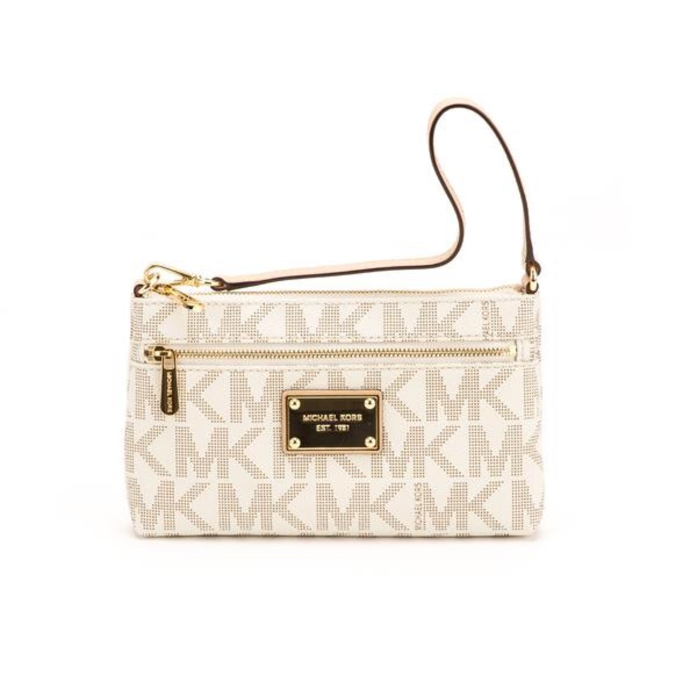 Michael Kors Large Wristlet Vanilla